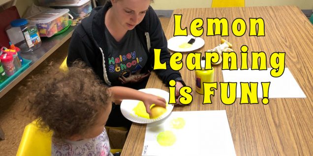 Learning With Lemons For Preschool Age Children