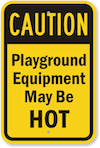 playgrounds can get hot
